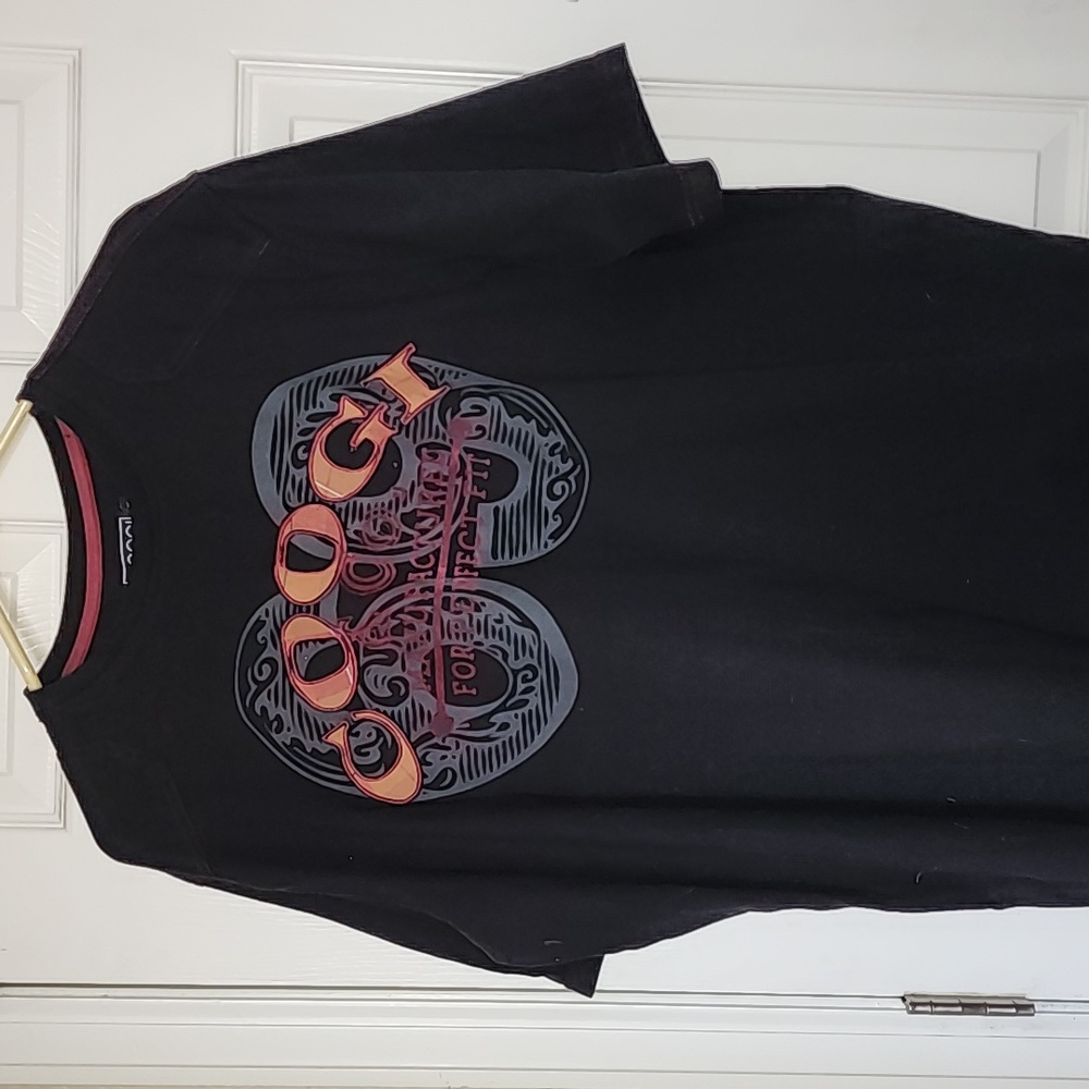 Coogi T Shirt 3XL Embroidered Logo Black Short Sleeve
